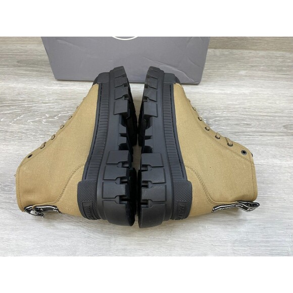 Palladium Revolt Hi TX 97242-307-M Women 10 Brown CottonCanvas Ankle Combat Boot - Picture 5 of 12